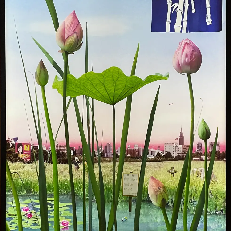 Эмили Оллчёрч — Tokyo Story 1- Bridge (по Хиросигэ), 2011 (Прозрачная плёнка на световом коробе)