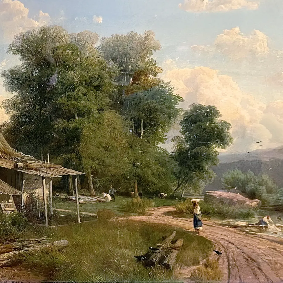 Фёдор Васильев — Пейзаж. Парголово, 1868 (холст, масло)