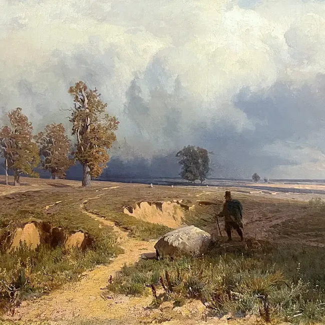 Фёдор Васильев — Перед грозой, 1868 (холст, масло)
