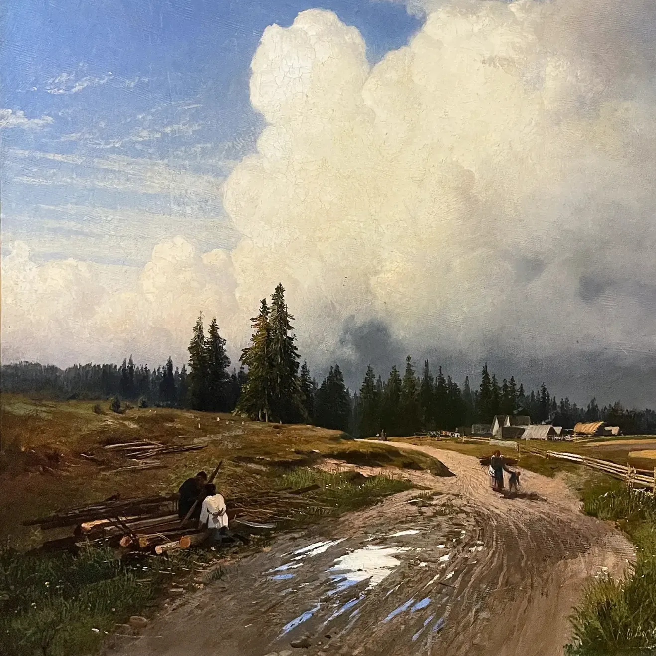 Фёдор Васильев — После грозы, 1868 (холст, масло)