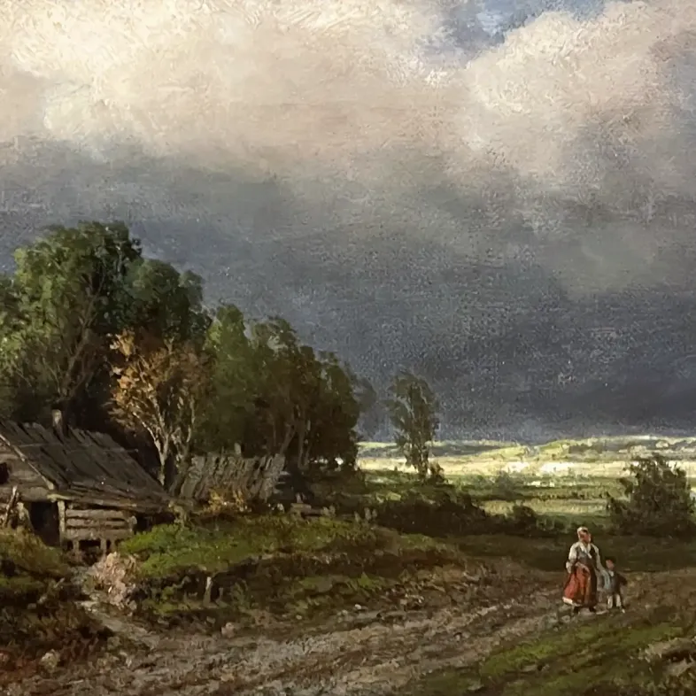 Фёдор Васильев — Приближение грозы, 1869 (холст, масло)