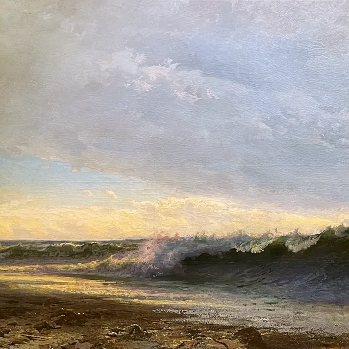 Фёдор Васильев — Прибой волн, 1872-1873 (холст, масло)