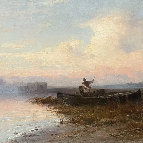 Фёдор Васильев — Рыбаки, 1870 (холст, масло)