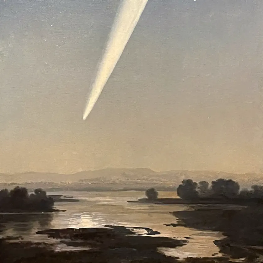 Хосе Мария Веласко — Великая комета 1882 года, 1910 (холст, масло)