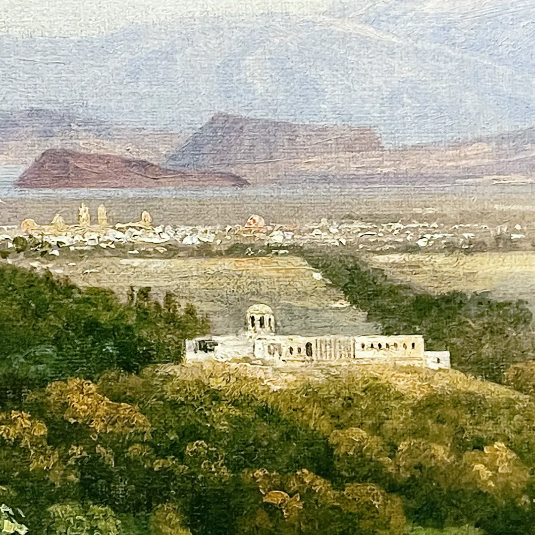 Хосе Мария Веласко — Долина Мехико, вид с Молино-дель-Рей, 1895 (холст, масло)