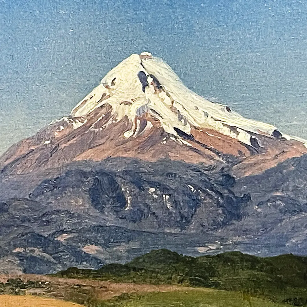 Хосе Мария Веласко — Пик Орисаба, фрагмент, 1876 (холст, масло)