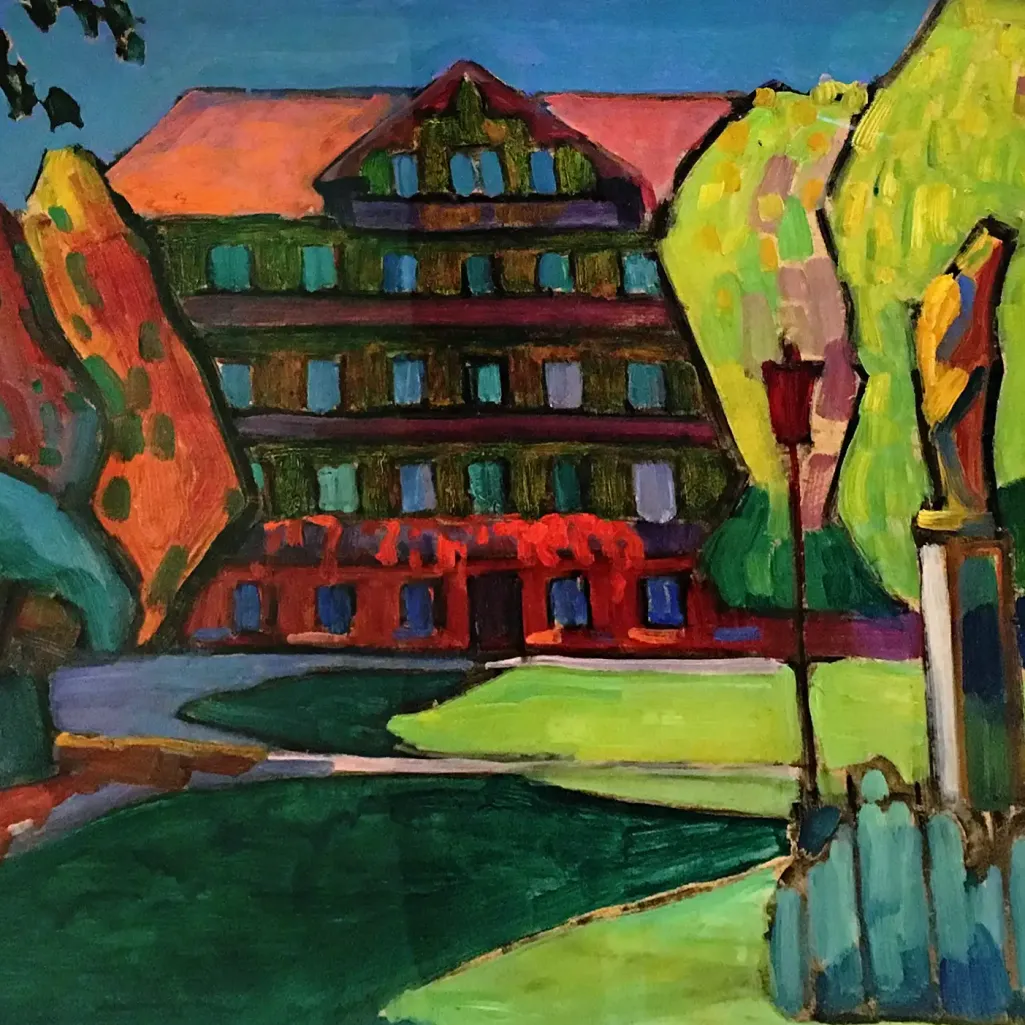 Габриэле Мюнтер — Тутцинг, 1908 (масло по дереву)