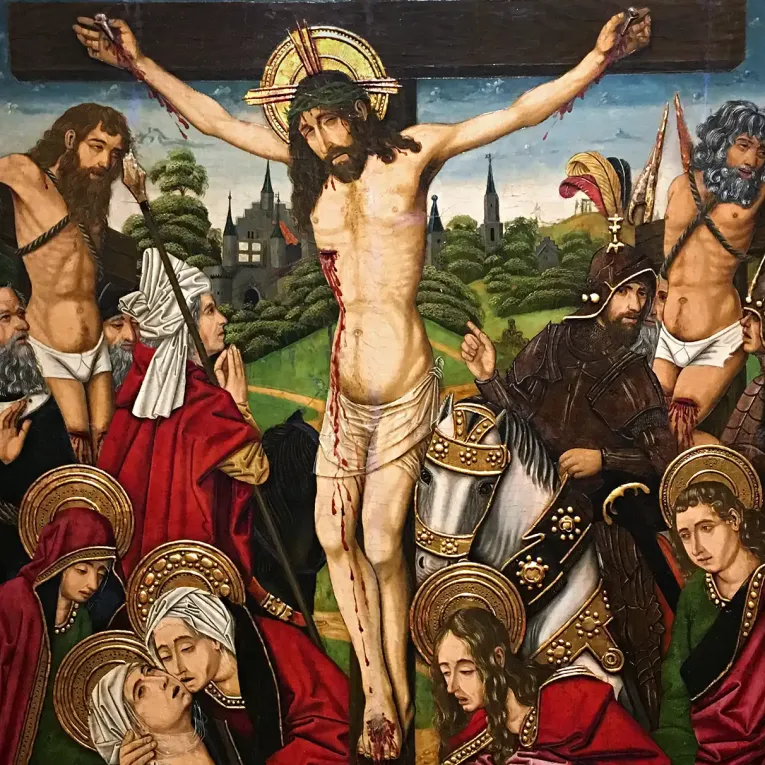 Мартин Бернат — Распятие, около 1480–1490 (масло на панели)