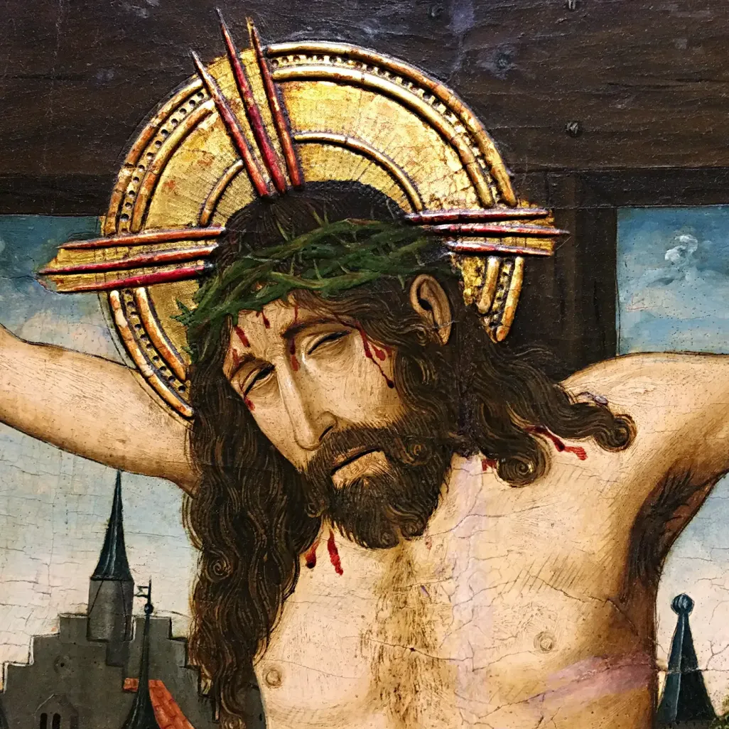 Мартин Бернат — Распятие, фрагмент 1, около 1480–1490 (масло на панели)