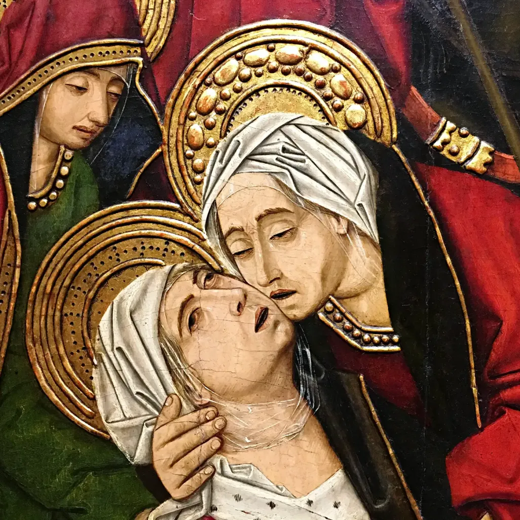 Мартин Бернат — Распятие, фрагмент 2, около 1480–1490 (масло на панели)