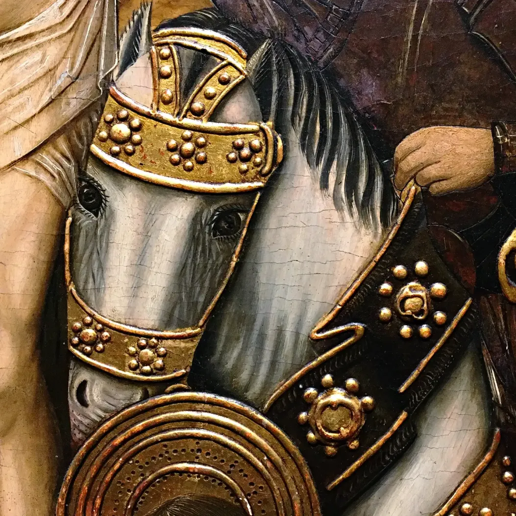 Мартин Бернат — Распятие, фрагмент 3, около 1480–1490 (масло на панели)