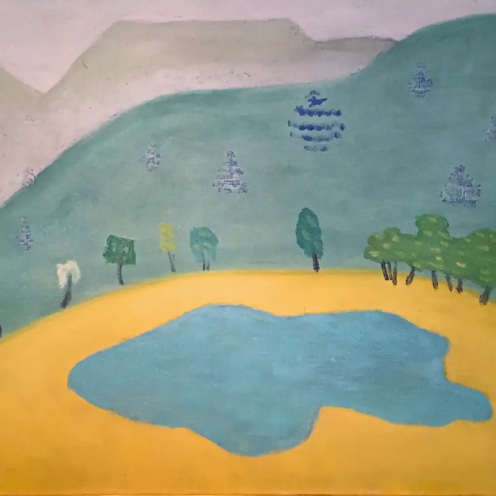 Милтон Эйвери — Водоём в горах, 1950 (холст, масло)