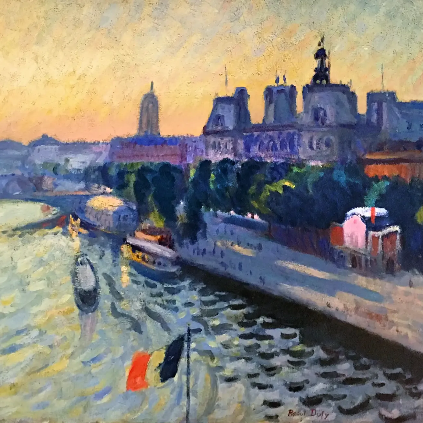 Рауль Дюфи — Сена в Париже, 1904 (холст, масло)