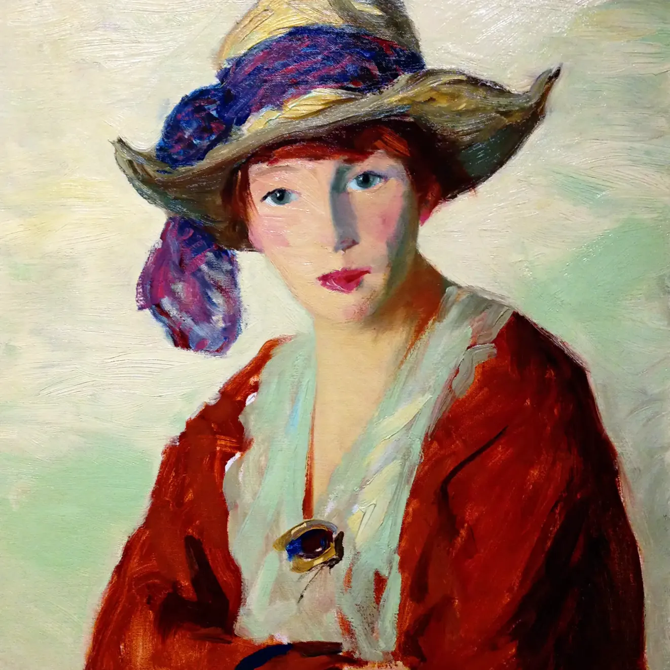 Роберт Анри — Портрет мадам Роберт Анри, 1914 (холст, масло)