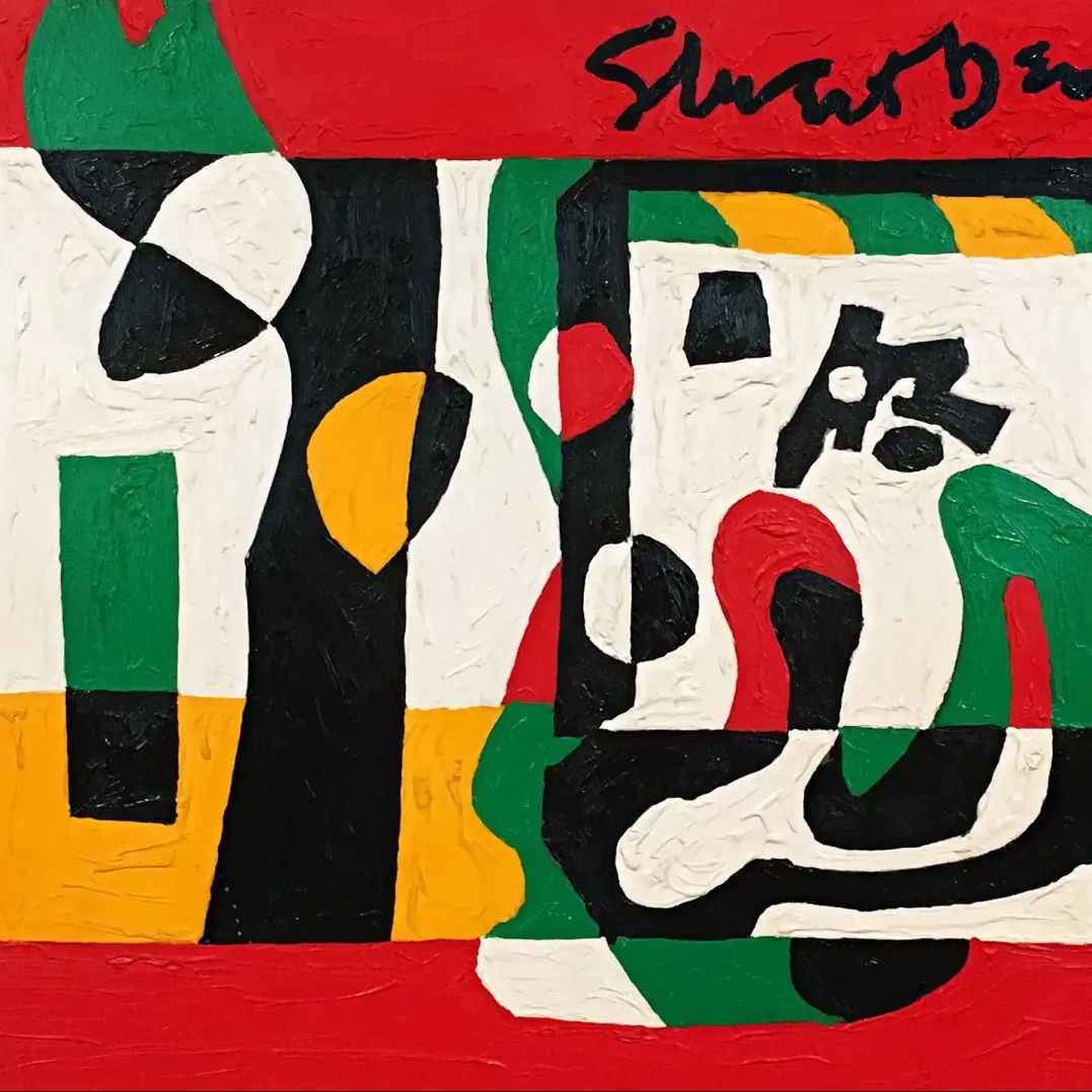 Стюарт Дэвис — Терраса, 1962 (холст, дерево)