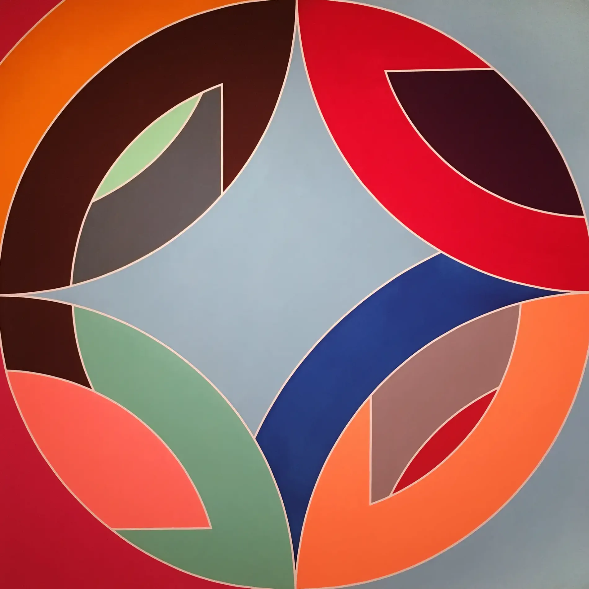 Фрэнк Стелла — Флин-Флон VIII, 1970 (акрил ан холсте)