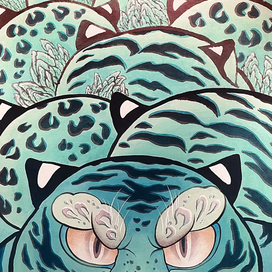 Чи Минсон — Весна. Из серии Дорога, 2023 (бумага ханджи, пигменты)