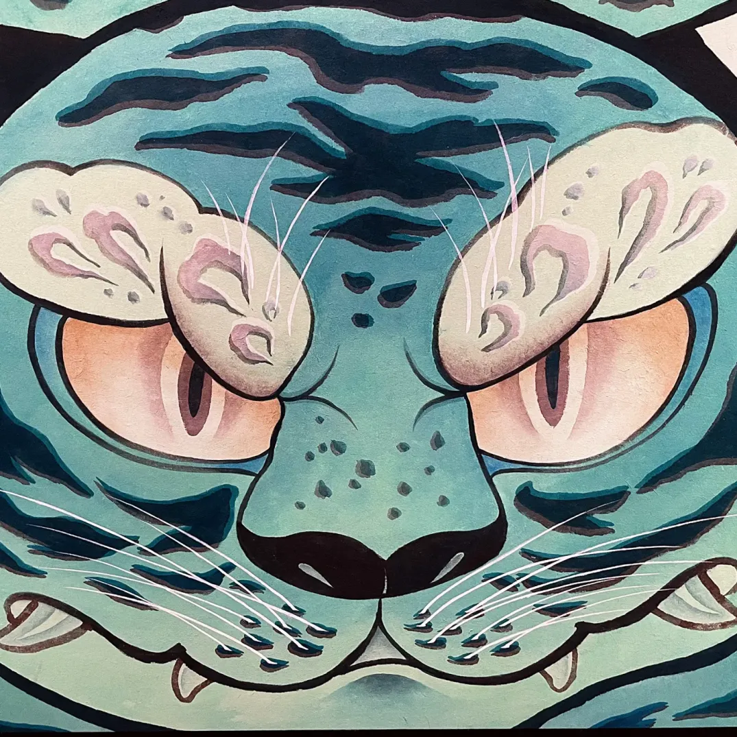 Чи Минсон — Весна. Из серии Дорога, фрагмент, 2023 (бумага ханджи, пигменты)