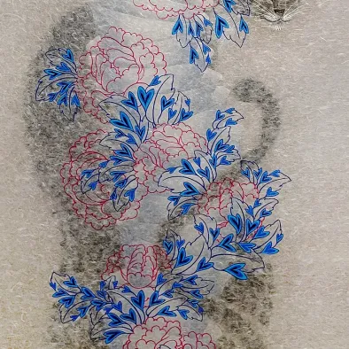 Чи Минсон — Причины и условия. Из серии Приношение тигру, 2021 (бумага ханджи, пигменты)