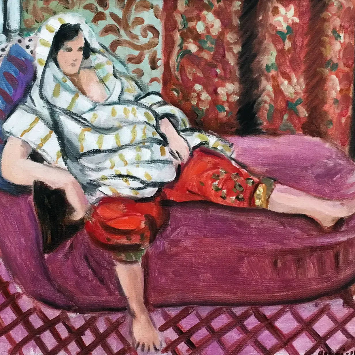 Анри Матисс — Женщина перед аквариумом, 1921-1923 (холст, масло)