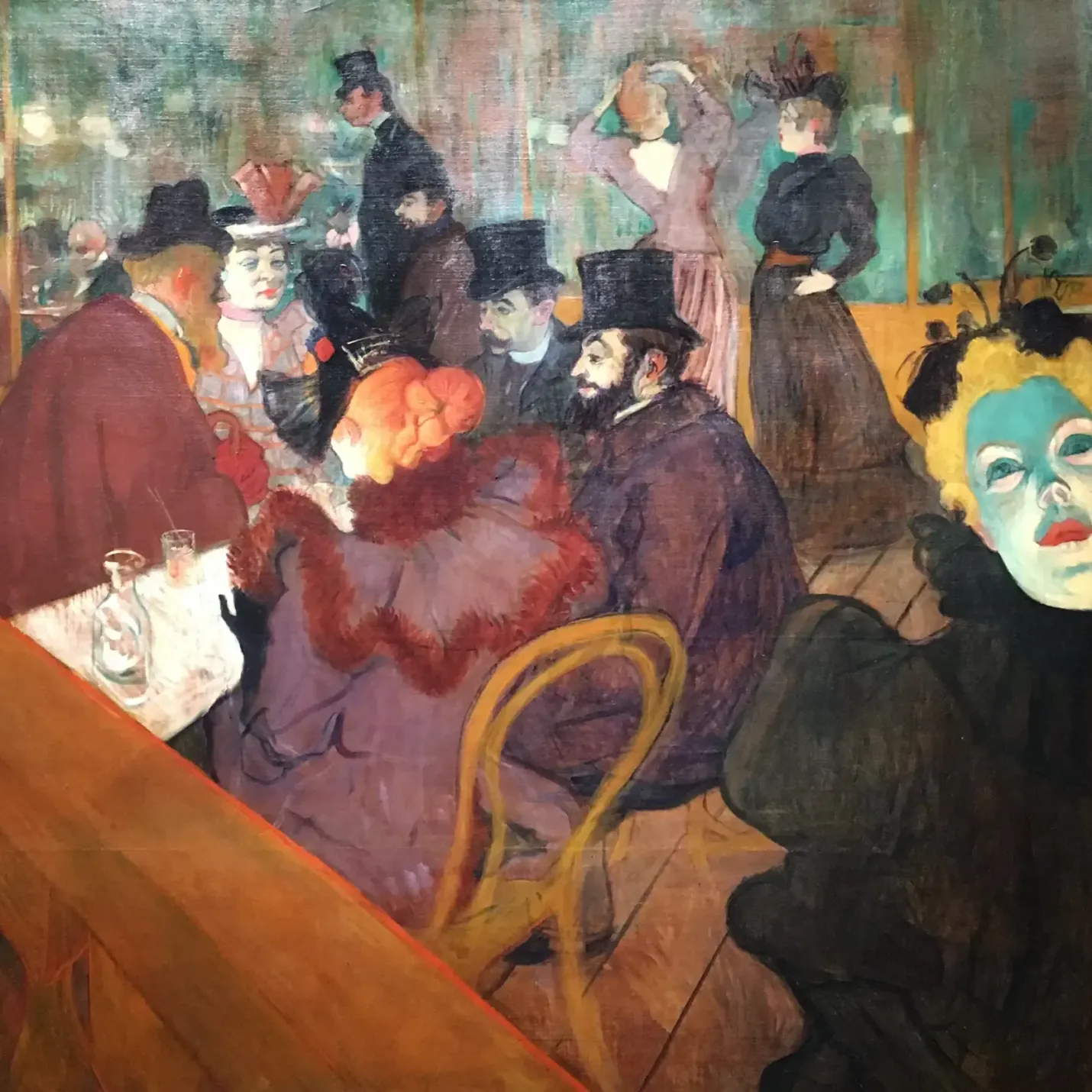 Анри де Тулуз-Лотрек — В Мулен Руж, 1892-1895 (холст, масло)