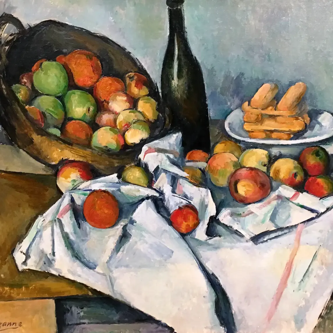 Поль Сезанн — Корзина с яблоками, 1893 (холст, масло)