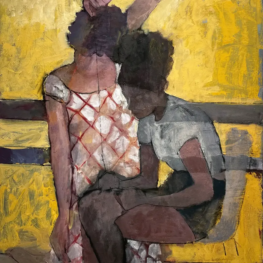 Энн Бен-Ор — Желтое окно, 2025 (холст, масло)