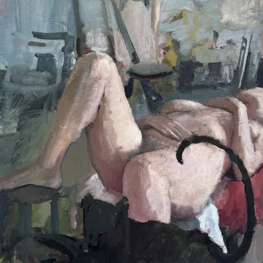 Энн Бен-Ор — Кот, 2017 (холст, масло)