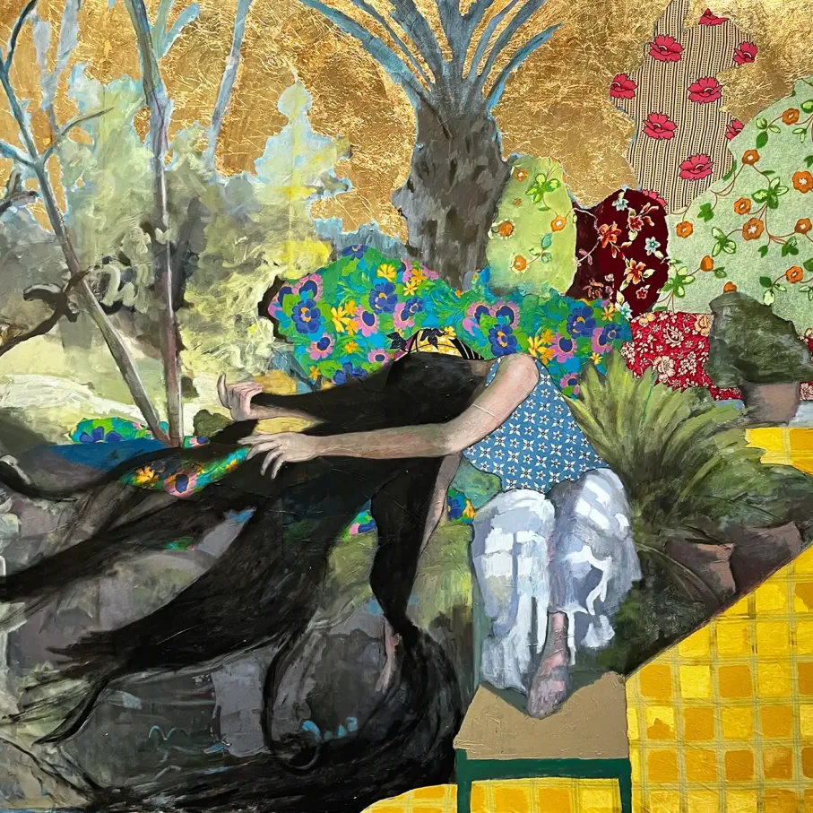 Энн Бен-Ор — Струящиеся волосы, 2025 (смешанная техника)