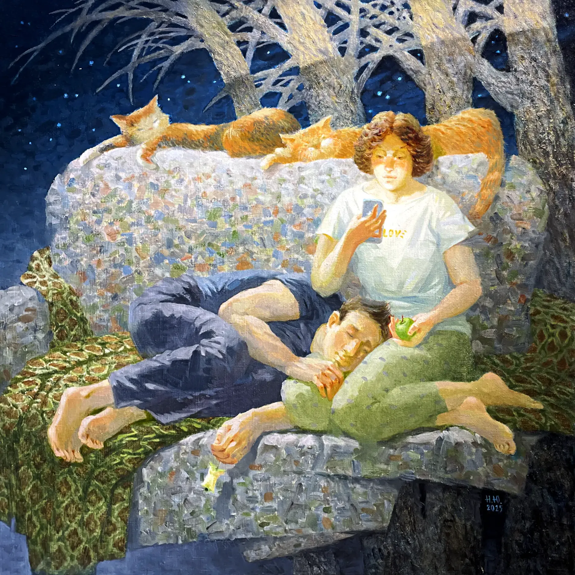 Юлия Непокрытая -- Вечная история, 2025 (холст, масло)