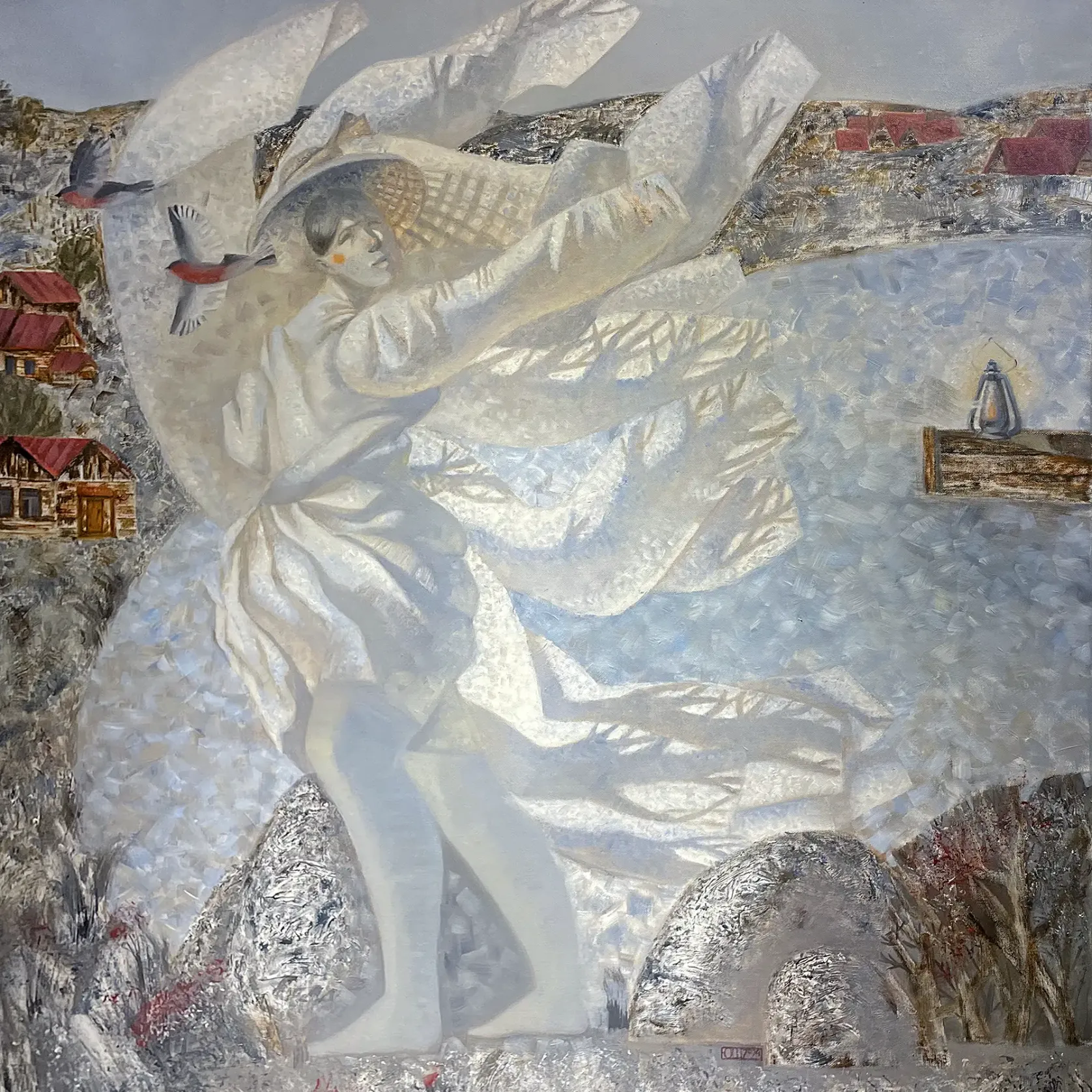 Юлия Шадрина — Тот самый тополь на краю пруда, 2025 (холст, масло)