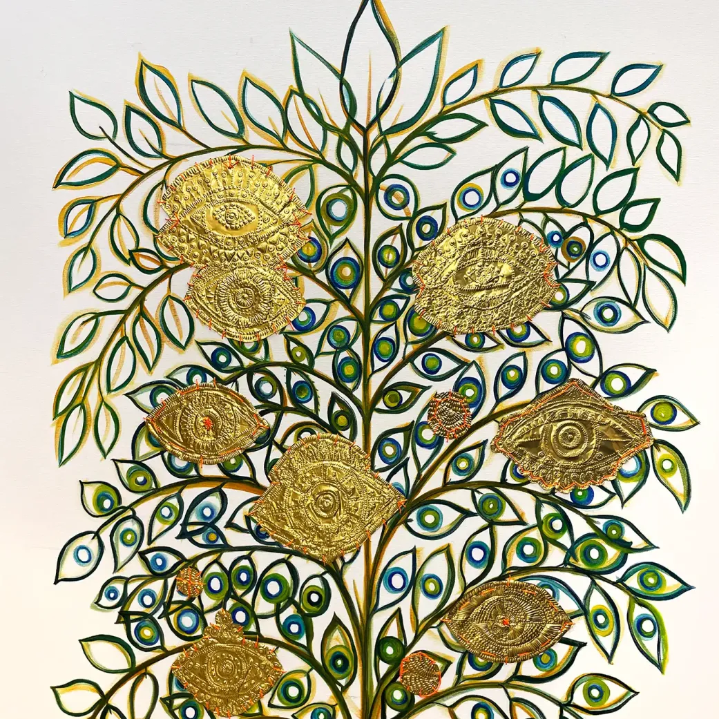 Яна Ступ — Рост, 2024 (смешанная техника)